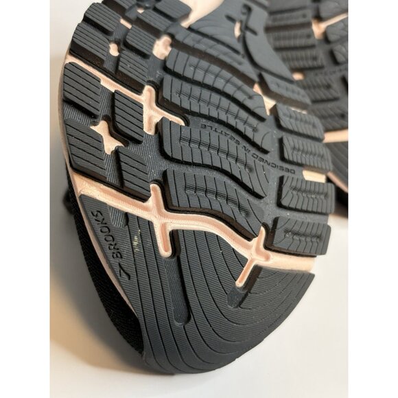 Brooks Ghost 14 Womens 7 B Black Pink Cushion Neutral Running Shoes 1203561B026 - Picture 13 of 16